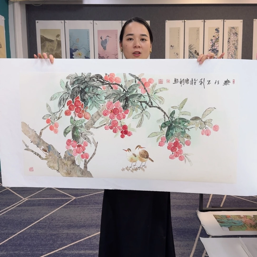 国画国画作品山水花鸟