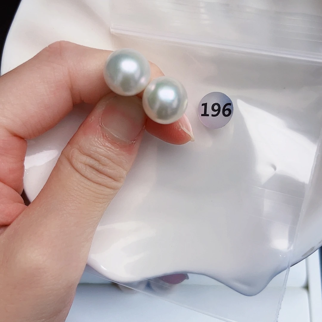 淡水珍珠耳饰银S925镶嵌