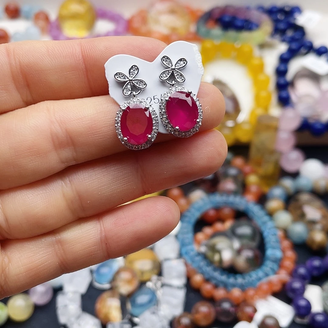 银S925镶嵌戒指烟晶