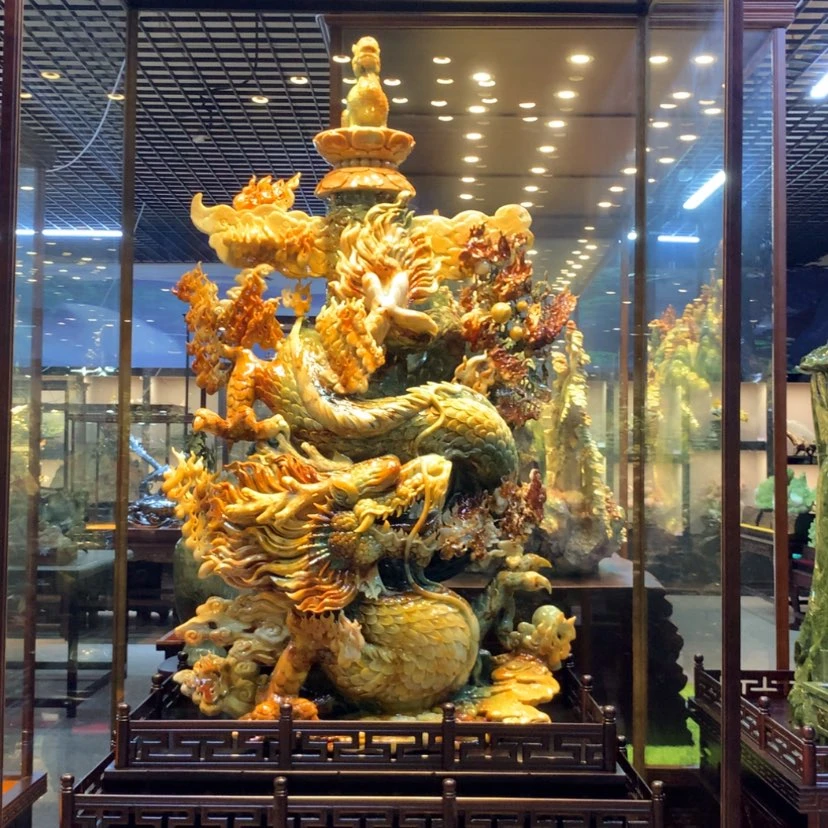 【闪购商品】蛇纹石玉未镶嵌摆件覆膜