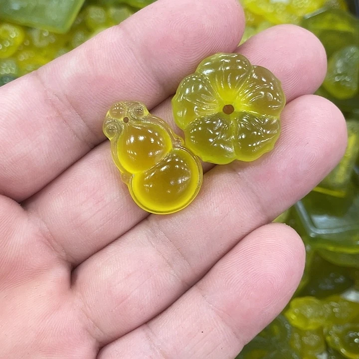 蛇纹石玉合金颈饰