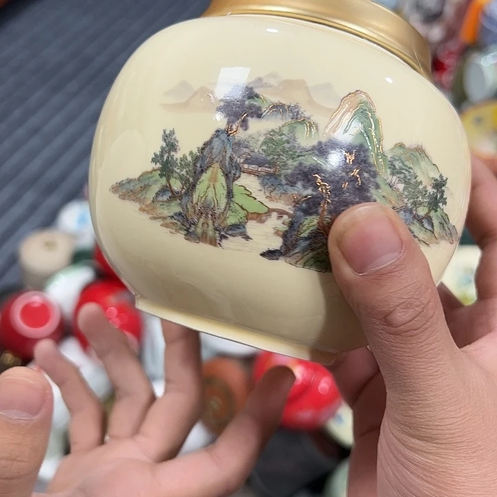 茶叶罐陶瓷家用储物罐瑕疵福利品介意勿拍