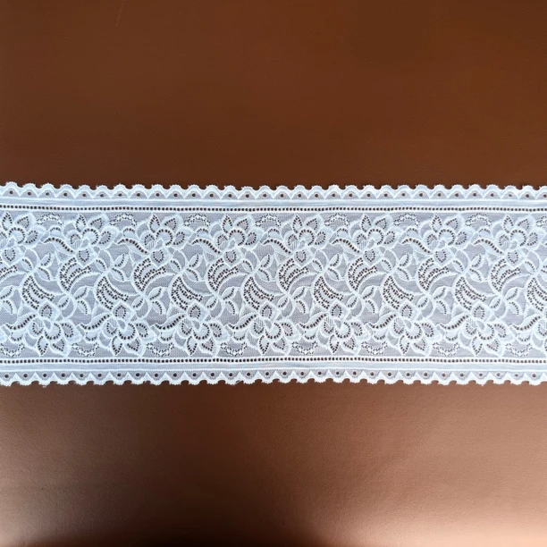 黑白双色加宽加长蕾丝花边用于裙子下摆家纺服装的装饰辅料镂空