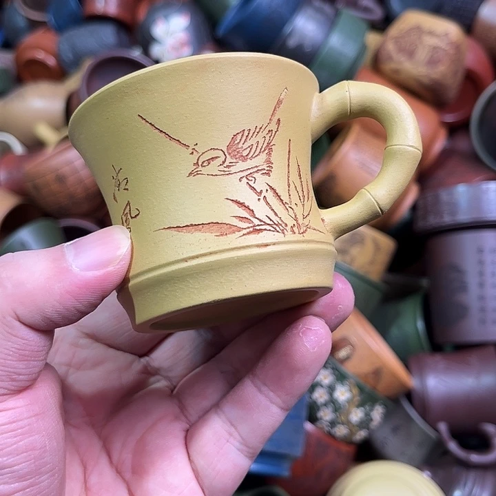 紫砂茶杯全手工紫砂主人杯