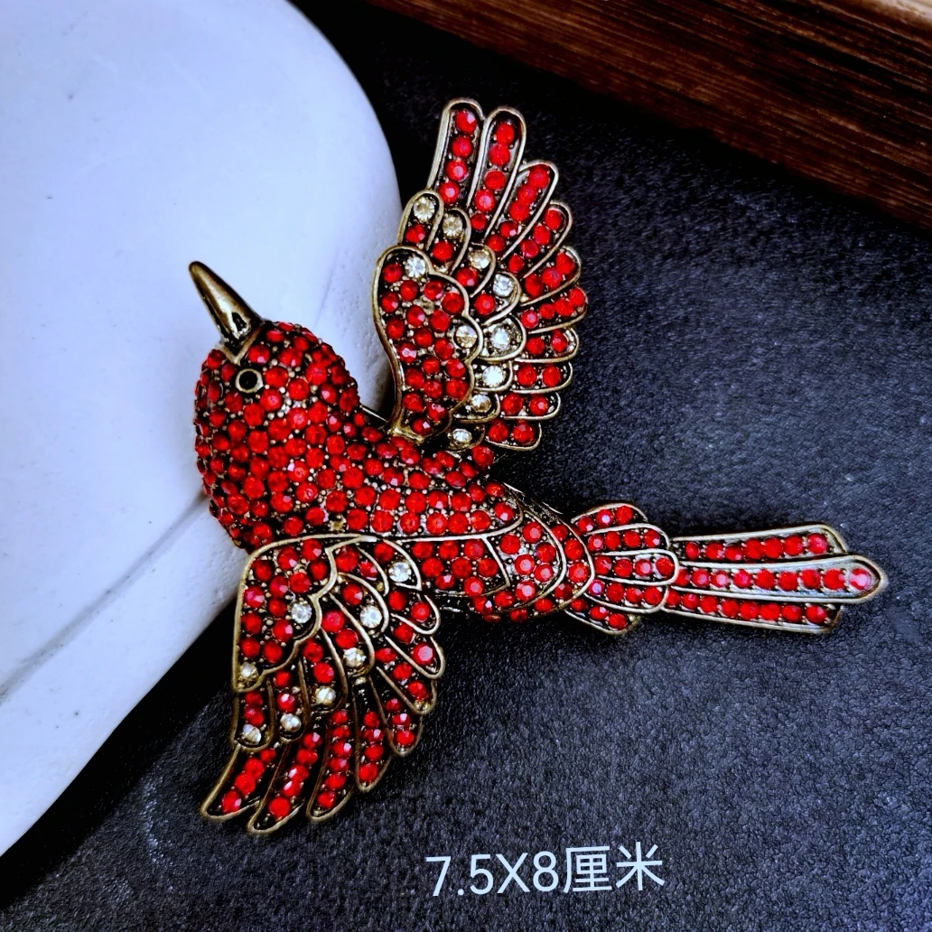 铜合金胸针 S65 个性时尚百搭款小鸟胸针外贸版