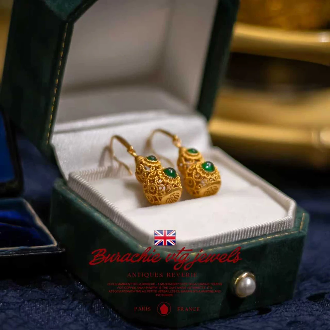 铜合金仿水晶耳饰 【5004】 周年珍藏英｜经典原标克拉CrownFrett