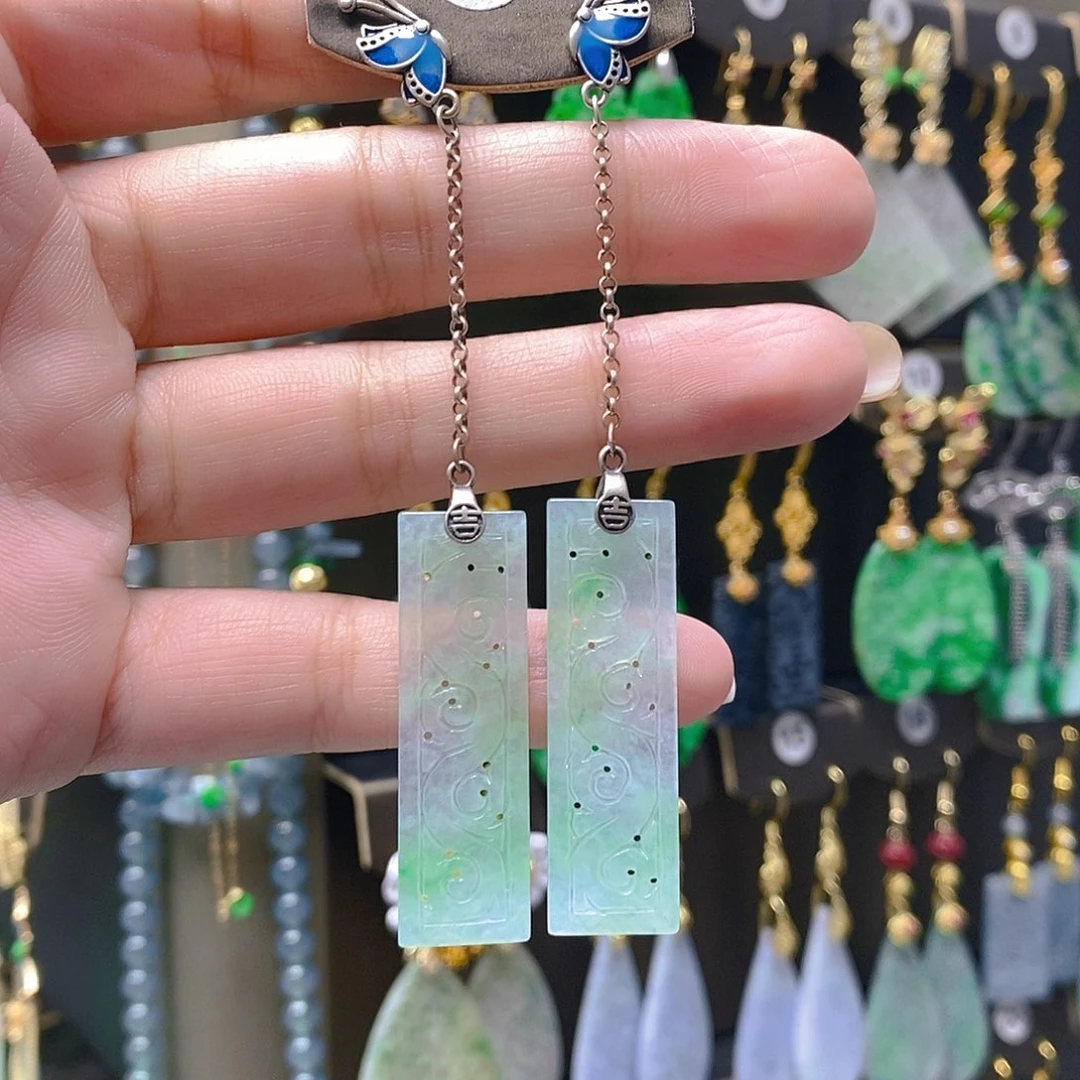 未镶嵌翡翠耳饰翡翠