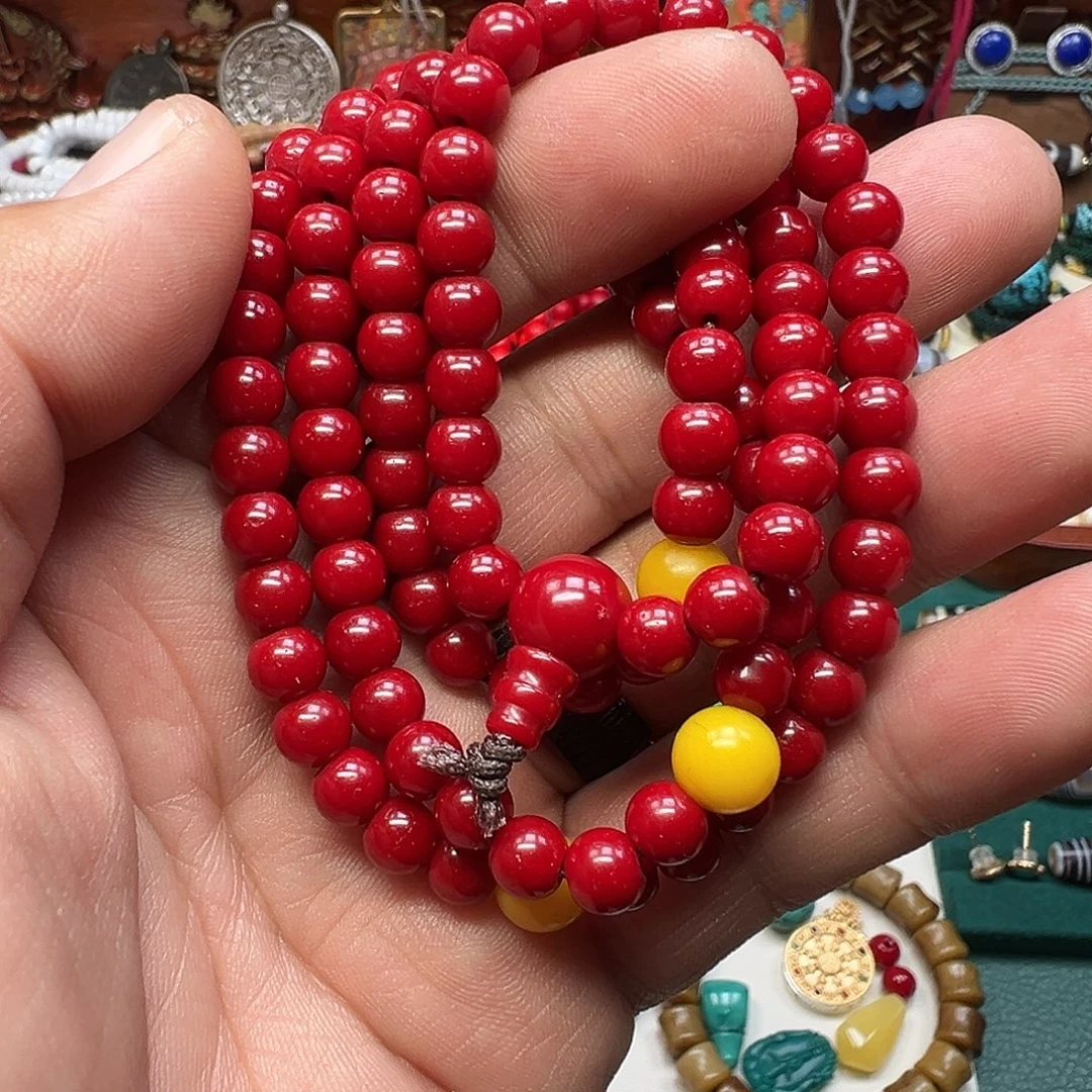 DIY琉璃6毫米亚青老怀业珠