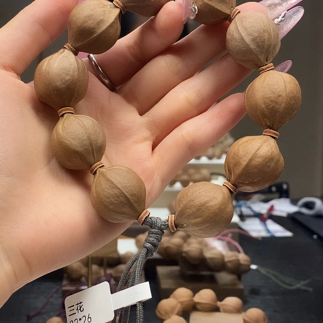 橄榄核手串/手链梅林铁核精品橄榄核雕22.26