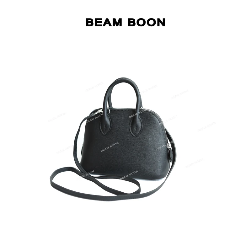 【Mini保龄球】莎菲线山羊纹牛皮bolide手提斜跨保龄球包