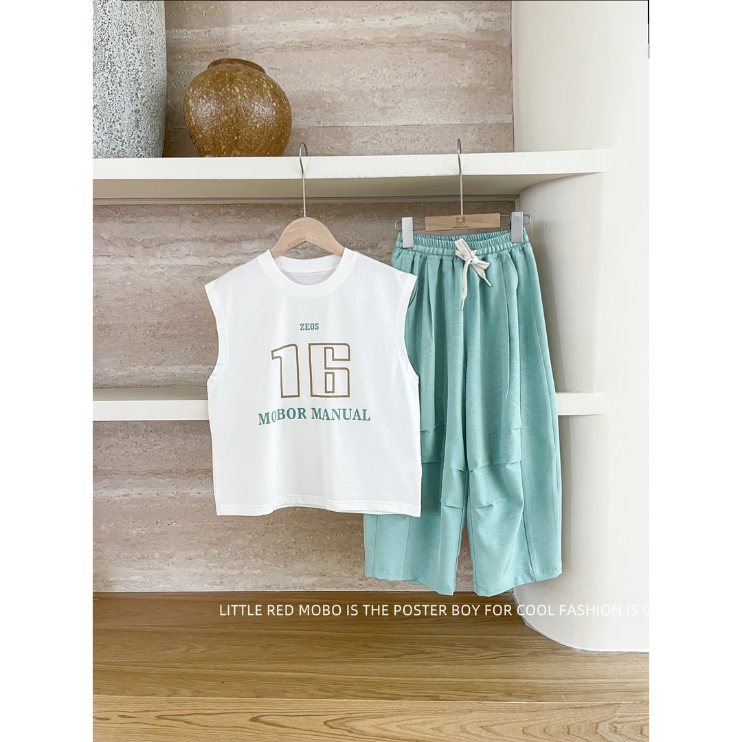 【6.7新款】童装男童休闲套装2025夏季新款儿童两件套MMT822268