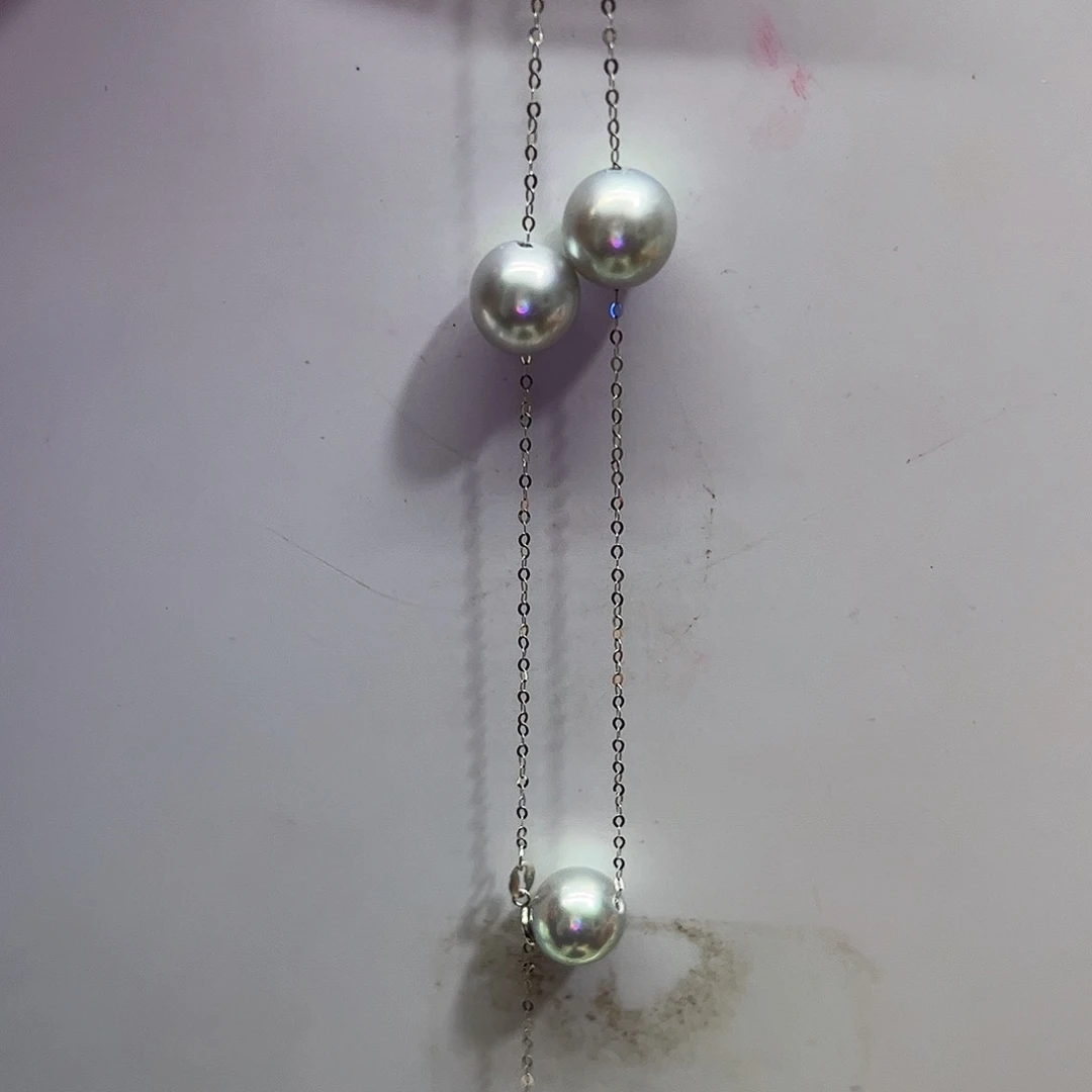 颈饰海水珍珠18K金镶嵌