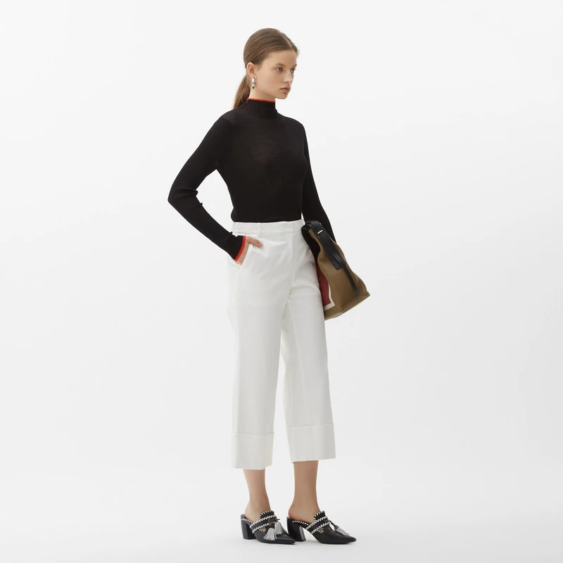 【心心精选】Marisfrolg/羊毛衫春新女显瘦打底针织衫上衣