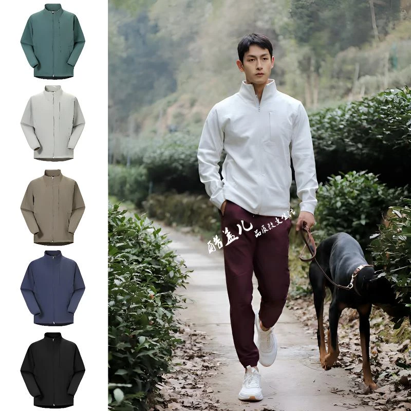 非凡质感！城市户外机能高端春季男女情侣立领透气舒适夹克外套潮