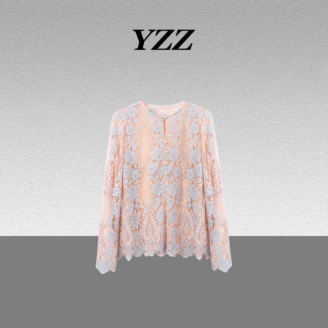 YZZ“朦胧” 新中式女洋气百搭气质上衣衬衫 810922