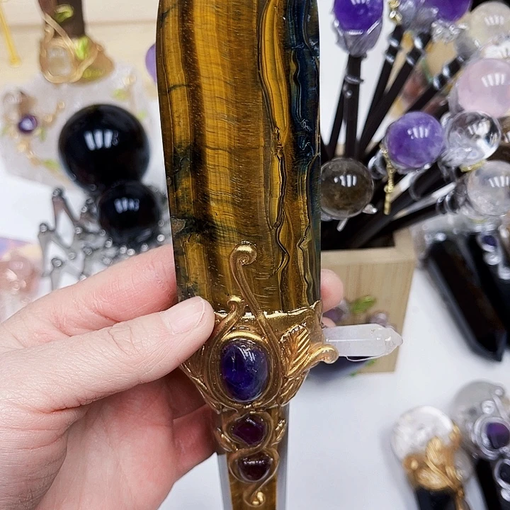 凉***水未镶嵌摆件紫晶水晶