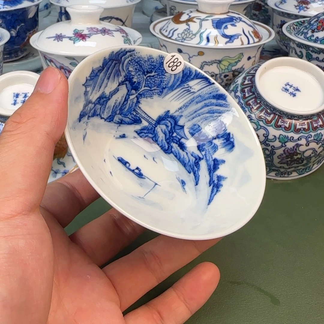 彦祖纯手工手绘茶具188