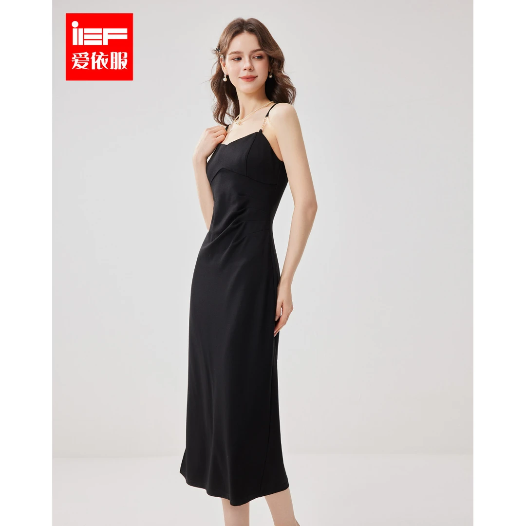 IEF/爱依服2025夏季新款成熟性感女人味修身显瘦吊带长裙欧若风