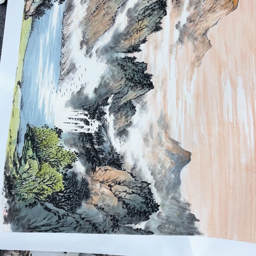 国画落**涯绘画艺术作品