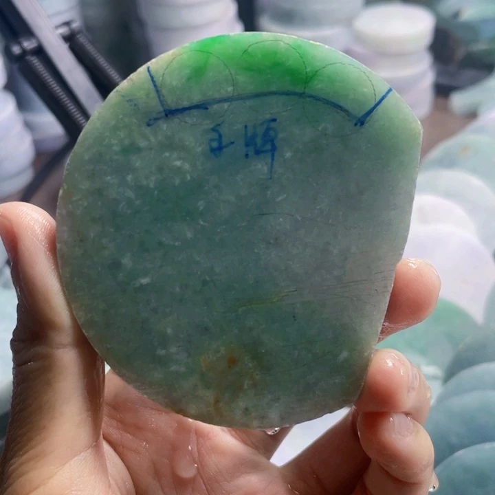 纪***力裸石翡翠天然A货翡翠