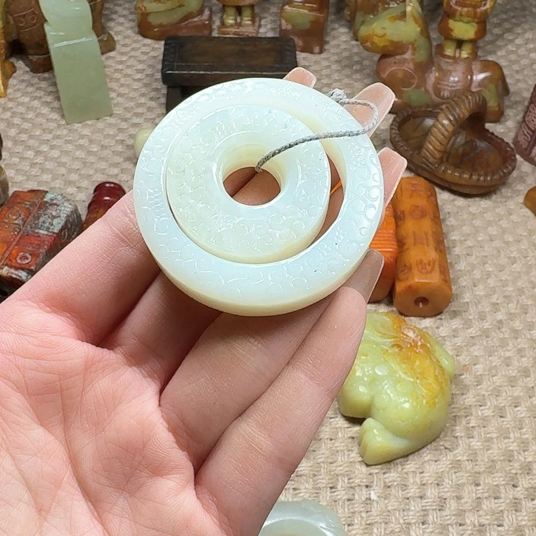 白玉菩提吊坠挂件