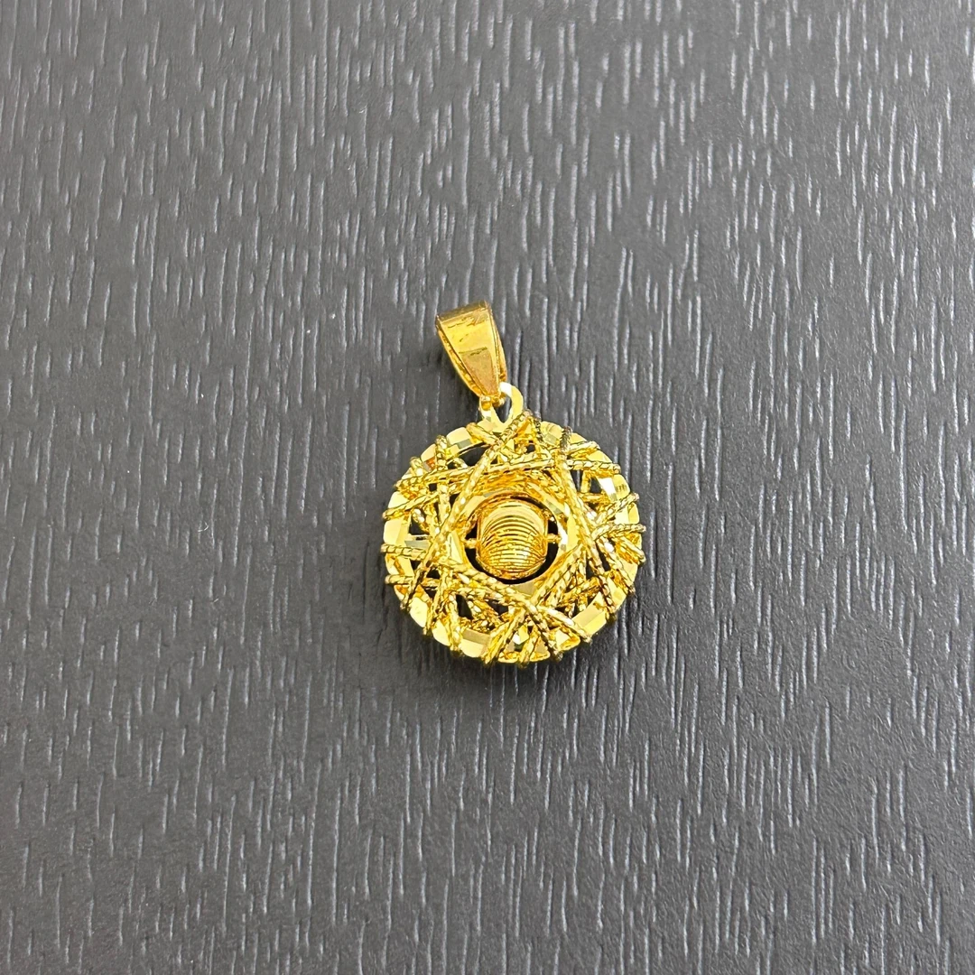 【店长专享】足金999精工5G拉丝猫眼吊坠ZBHJD977