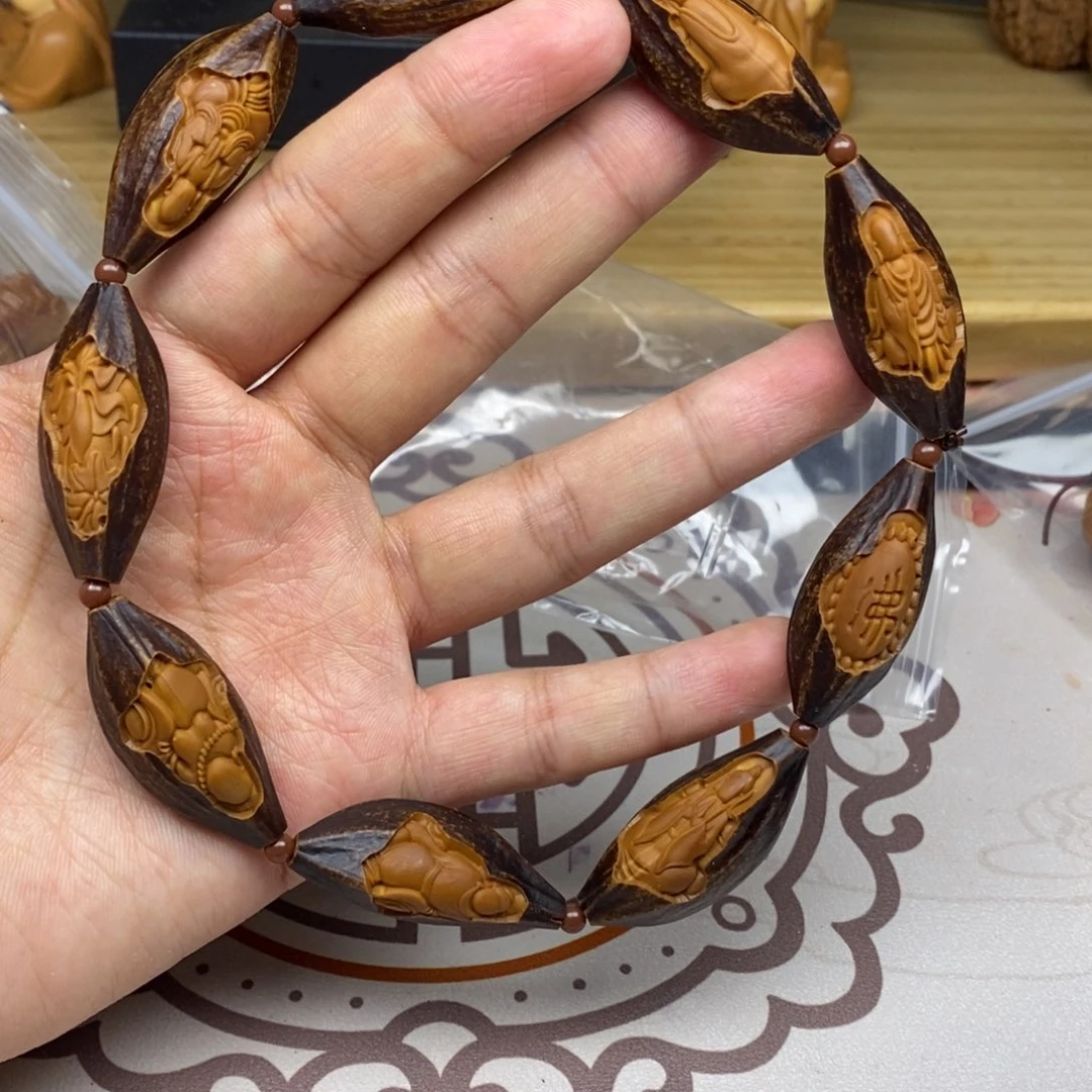 橄榄核手串/手链橄榄核雕刻工艺宇