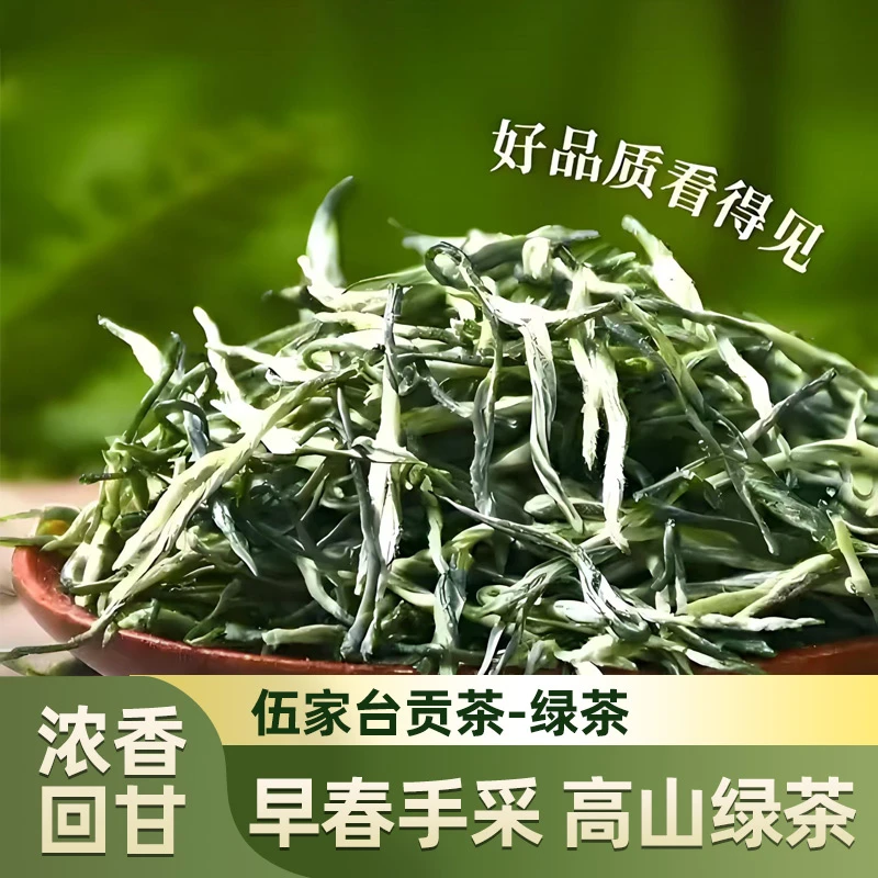 伍家台高山云雾鲜嫩甘甜板栗香明前毛峰茶
