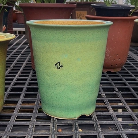 摆件深**定绿釉雅光陶瓷