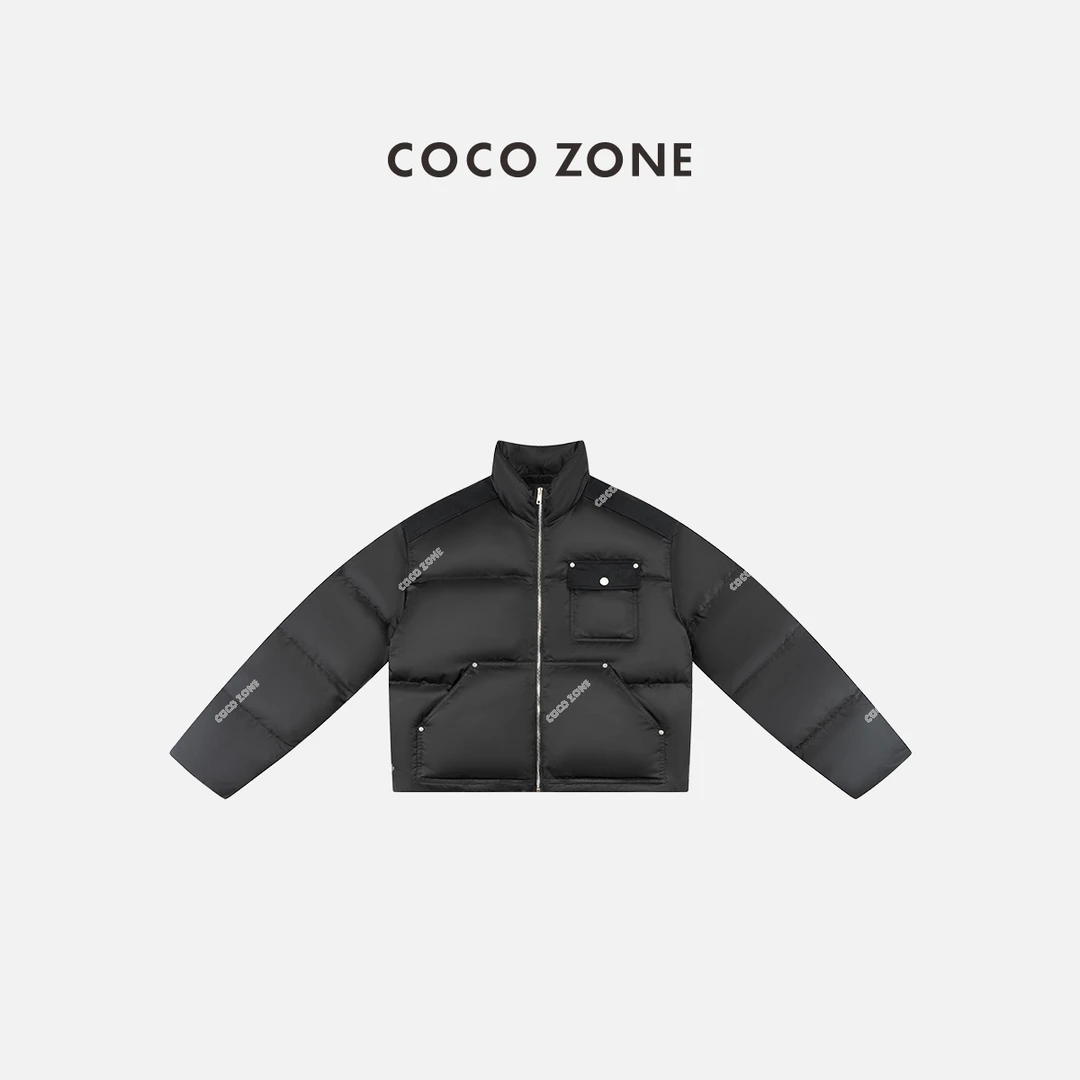 男装90鹅绒高级感立领拉链保暖羽绒服KC2D0002