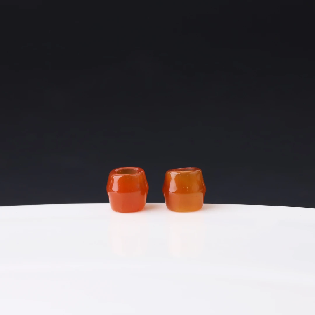 MN0001-1 老年份玛瑙对珠计数器文玩配饰