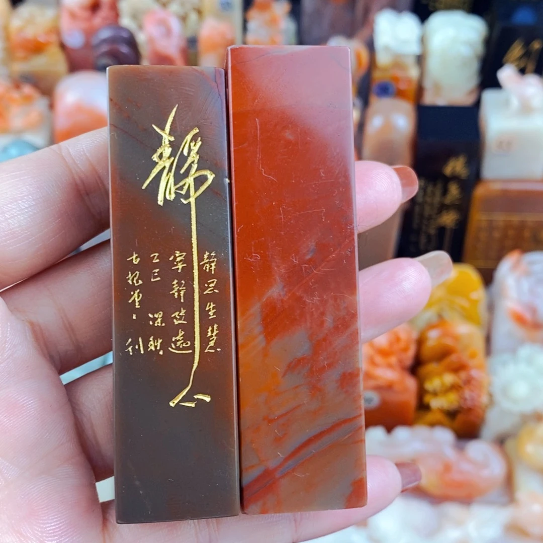 寿山石印石崔*牛手工篆刻