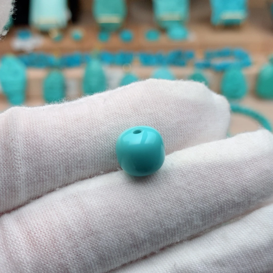 绿松石未镶嵌珠宝奇石9.5mm