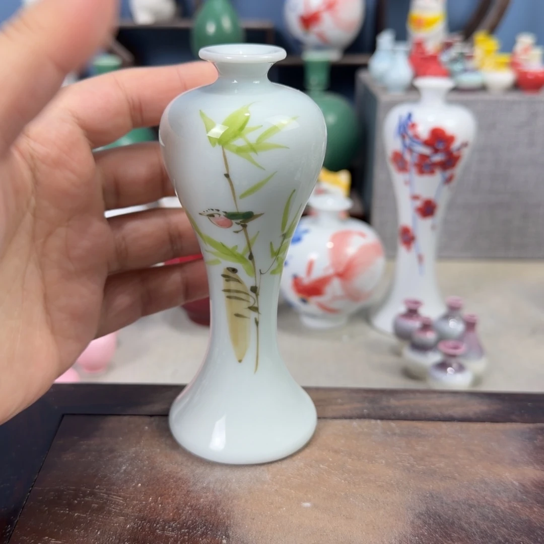 陶瓷手工小花器摆件