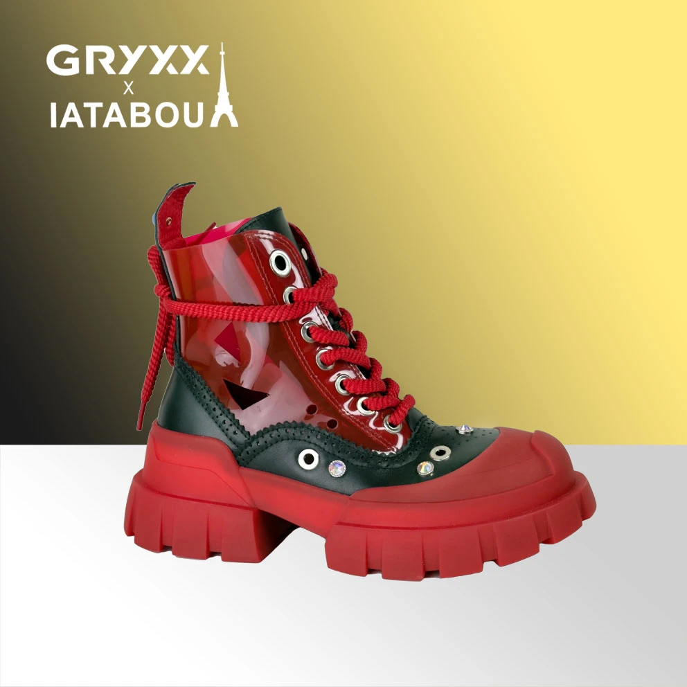 IATABOU联名GX高端潮牌夏季新品全真皮靴子TA156039