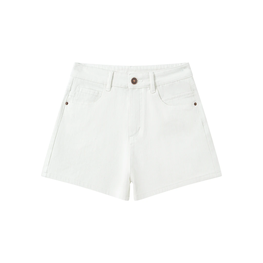 【小咪专属】夏季新款显瘦百搭韩版白色牛仔短裤1030