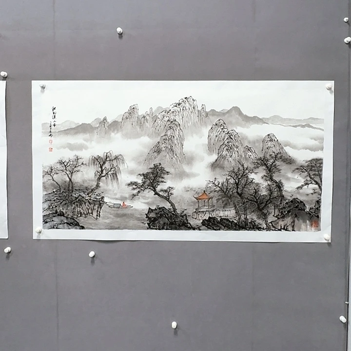 国画亲笔手绘放心去藏