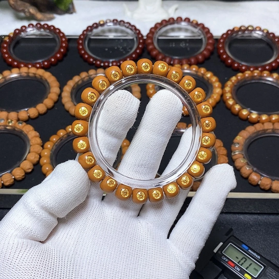 猴头核桃手串全品无暇满镶嵌精工老邢10左右