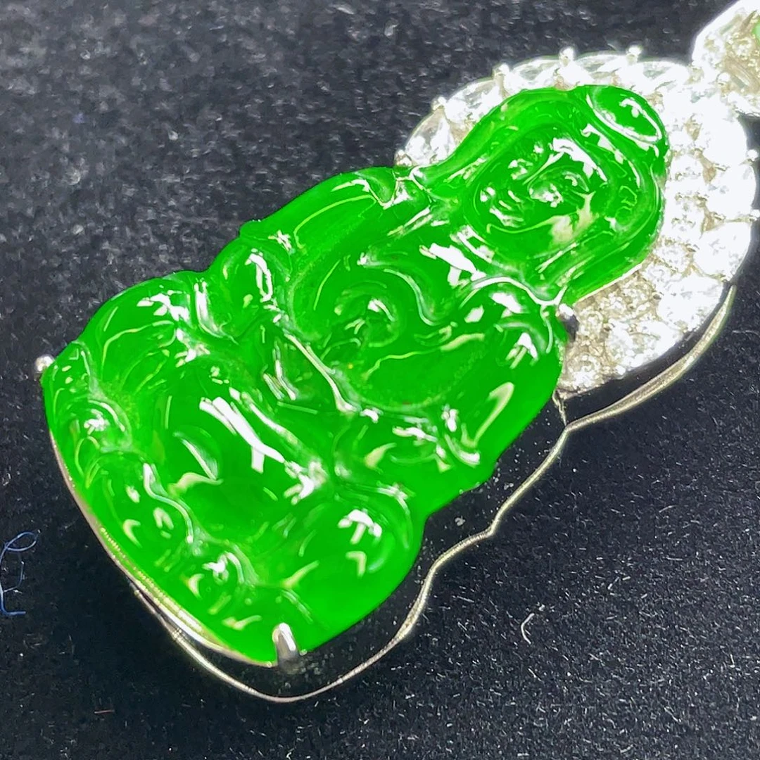 翡翠未镶嵌吊坠(不含链)