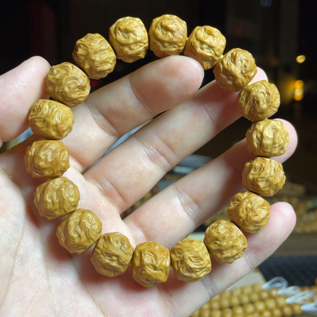 8***s手串猴头核桃微瑕大龙蛇
