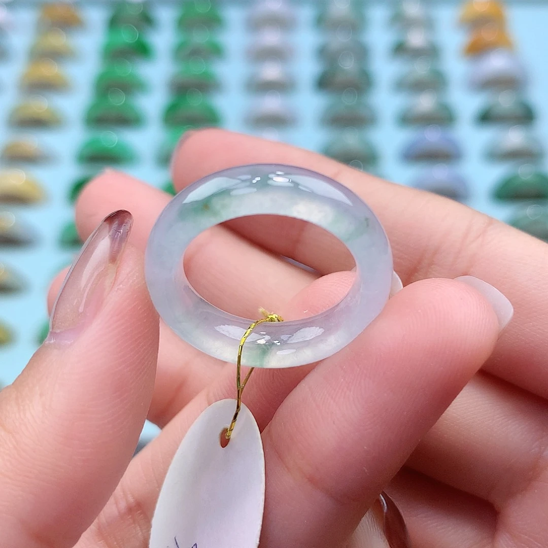 未镶嵌戒指翡翠14圈