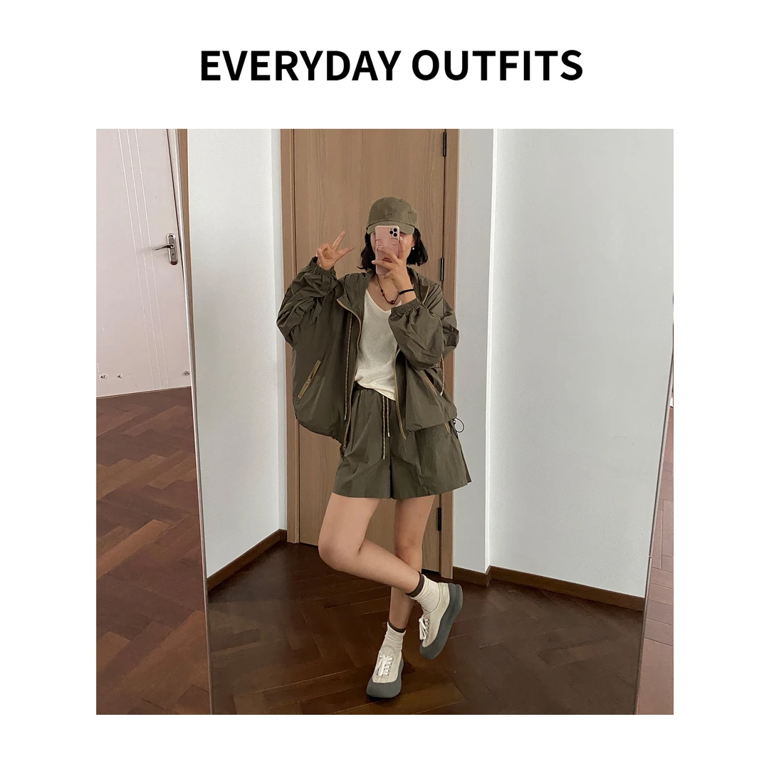 RIDA· 工装山系防晒套装5E29时尚休闲复古宽松夏季百搭 9832