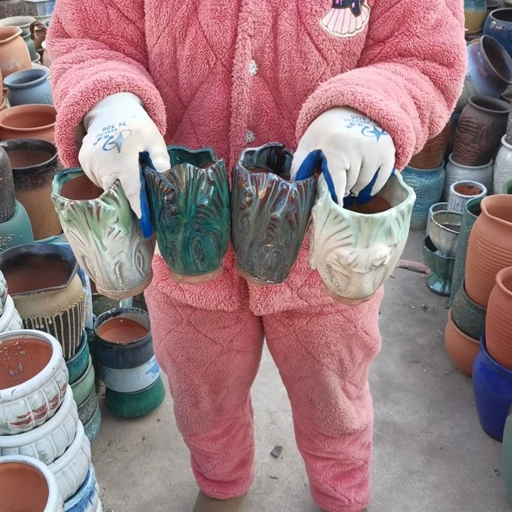 红陶口9高15瑕疵颜色随机四