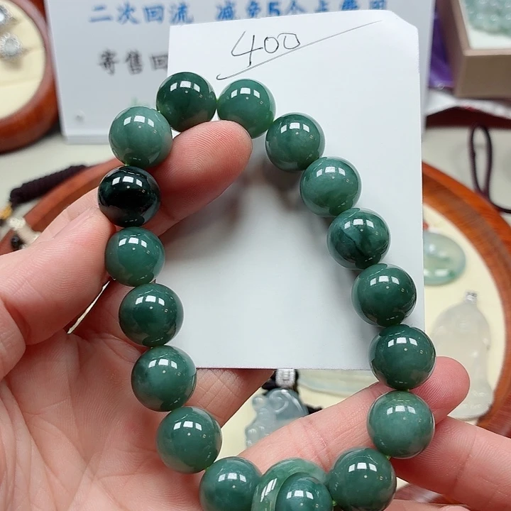 翡翠未镶嵌手链天然翡翠