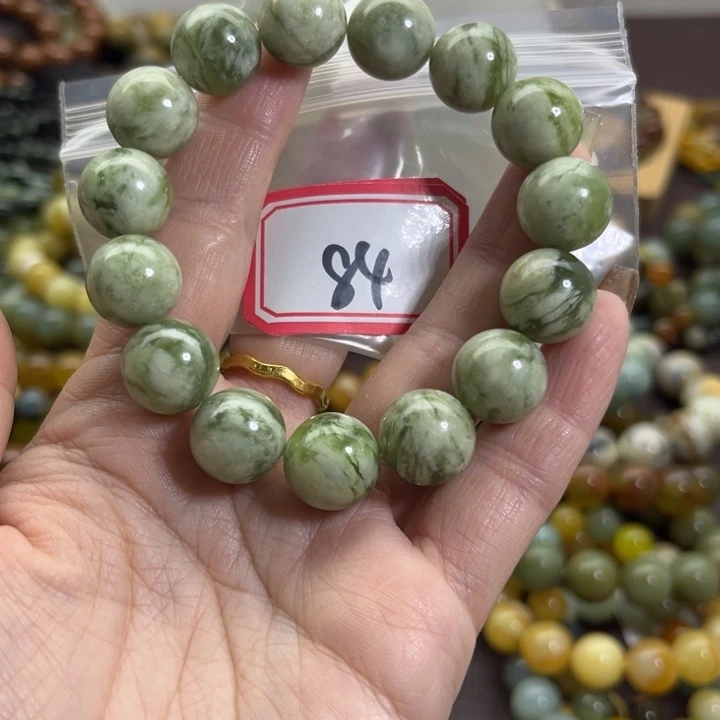 蛇纹石玉未镶嵌手链