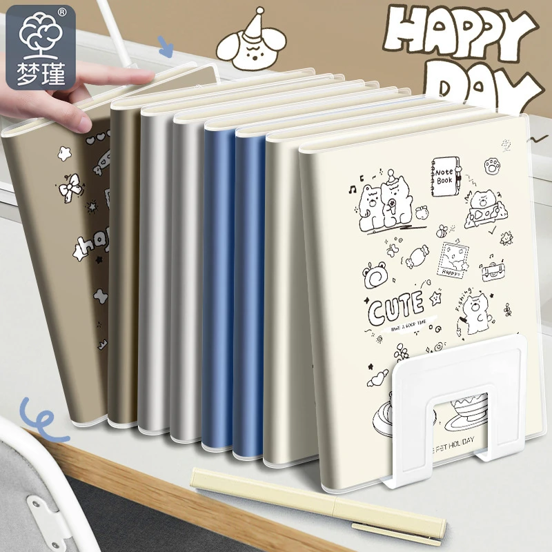 小清新加厚日记本 高颜值学生办公专用 可爱个性 梦瑾 胶套本子