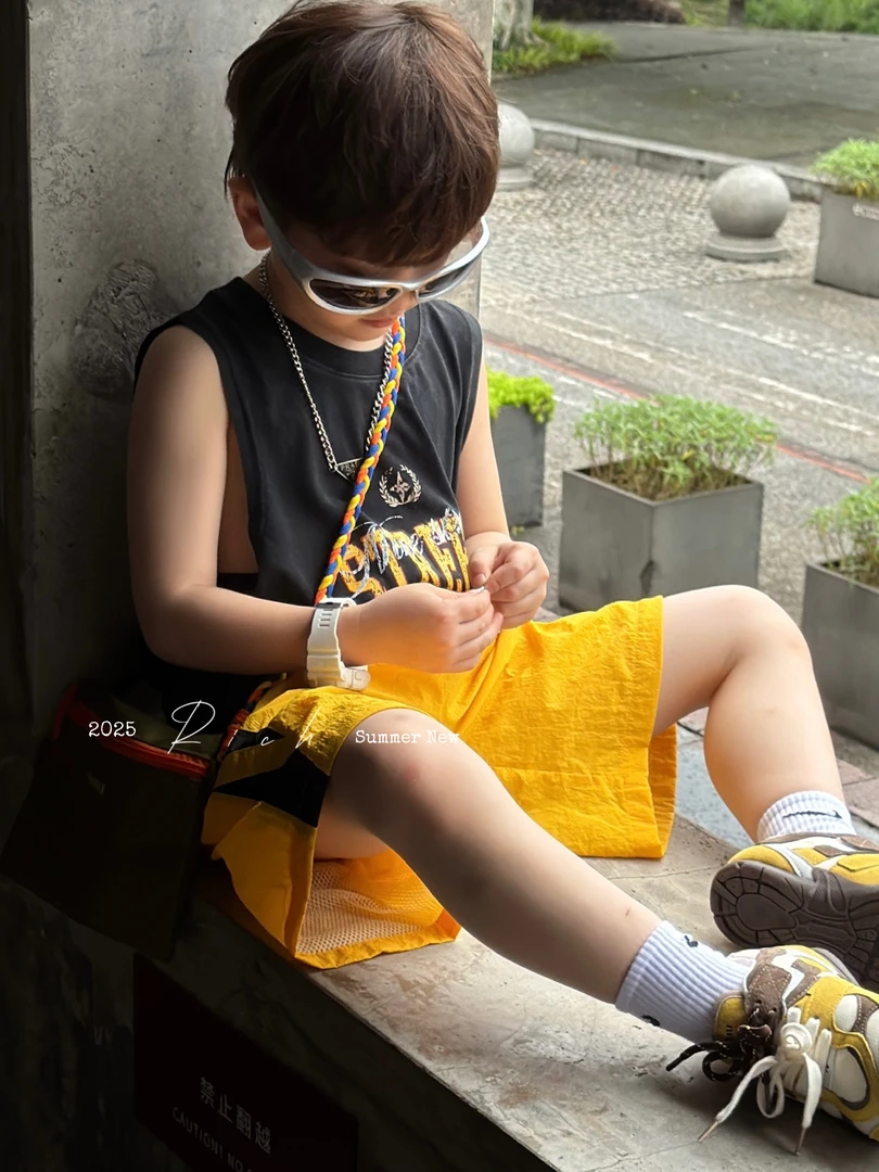 【现货】卤蛋童装:松弛拉满炒色无袖背心夏装新款男女童25043