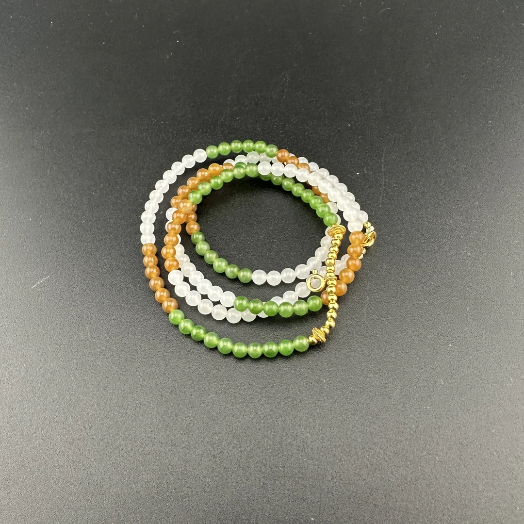 BY1217FZJT标076 北玉精选 和田玉项链 多样性发货