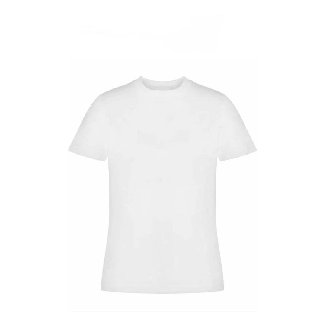 H➕夏季纯棉情侣款白色蓝标短袖100