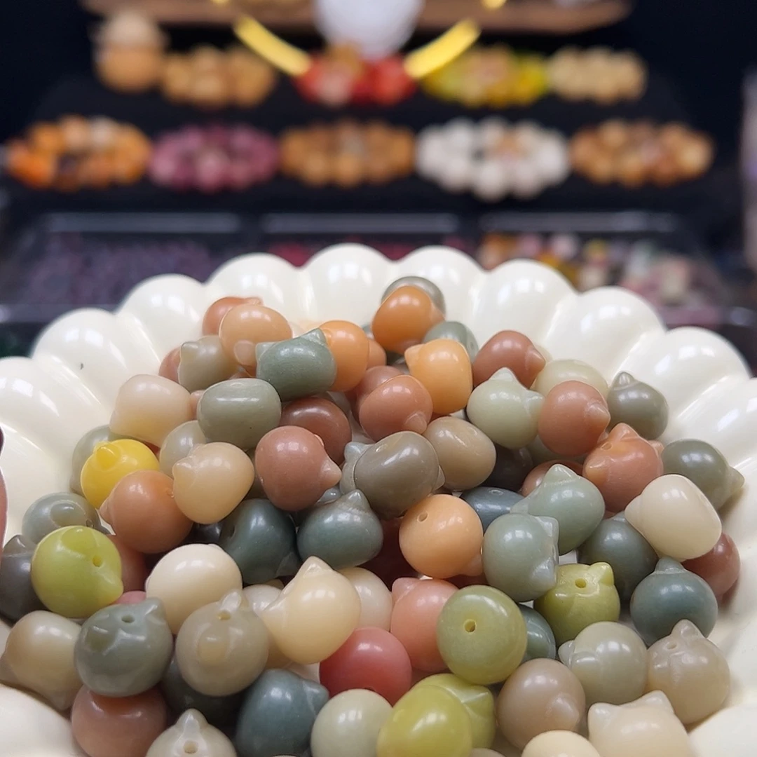 手串菩提根/象牙果卡13多宝猫头100颗